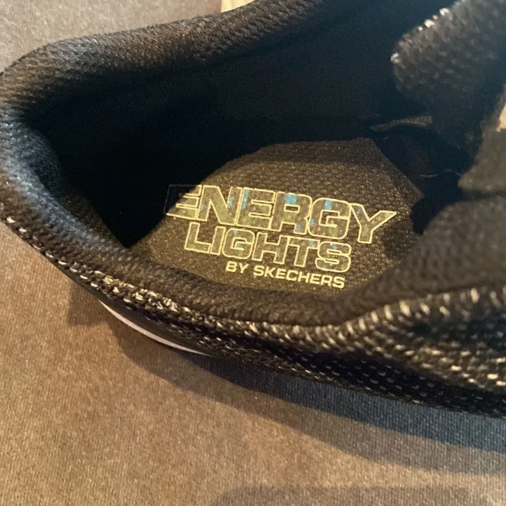 Sketchers Energy Lights Shoes for Kids Boys 90642L Size 5.5 Almost New Condition